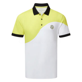 Galvin Green Concept Myron Golf Polo Shirt White/Sunny Lime D01001489402