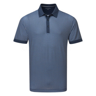 Galvin Green Mate Golf Polo Shirt Cool Grey/Navy D01000459094