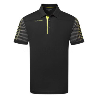 Galvin Green Milion Golf Polo Shirt Black/Sunny Lime D01000429842