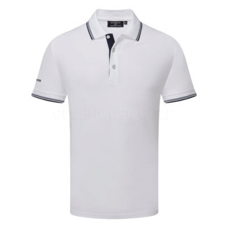 Glenmuir Ethan Golf Polo Shirt White/Navy MSP7422-ETH