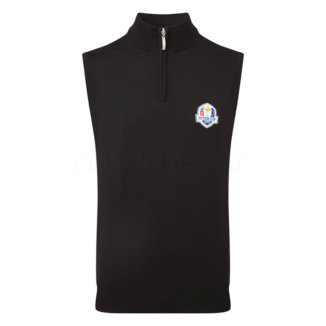 Glenmuir Stanley Ryder Cup 1/4 Zip Golf Vest Black MKC7428ZNSO-STA-RC