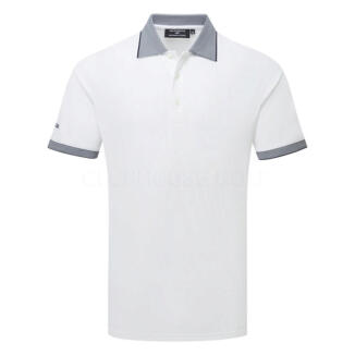 Glenmuir Hatton Golf Polo Shirt White/Navy MSP7713-HAT