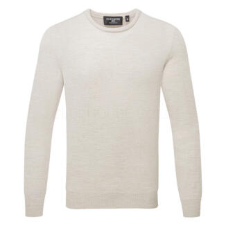 Glenmuir Knox Crew Neck Merino Golf Sweater Linen Marl KM7616CN-KNO