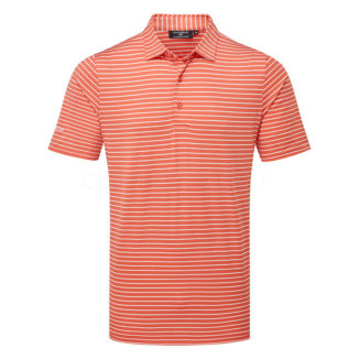 Glenmuir Muirhead Golf Polo Shirt Apricot/White MSP7647-MUI