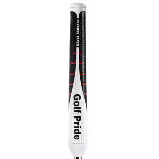 Golf Pride Reverse Taper Pistol Large Golf Putter Grip Black/White/Red