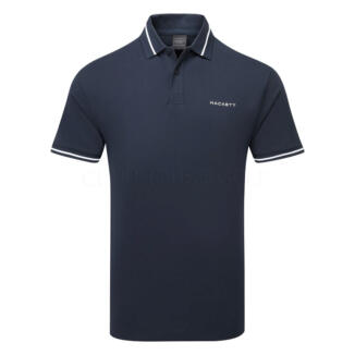 Hackett Sport Tipped Golf Polo Shirt Navy HM563397