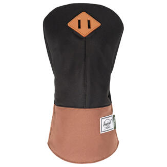 Herschel Heritage Golf Driver Headcover Black/Saddle Brown 30183-04735