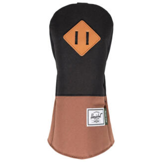 Herschel Heritage Golf Fairway Headcover Black/Saddle Brown 30182-04735