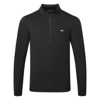 J.Lindeberg Luke 1/2 Zip Golf Sweater Black/White GMJS06340-9999