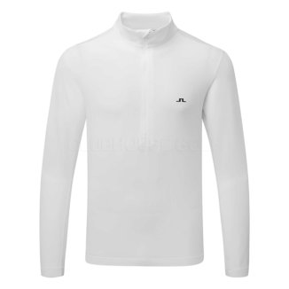 J.Lindeberg Luke 1/2 Zip Golf Sweater White/Black GMJS06340-0000