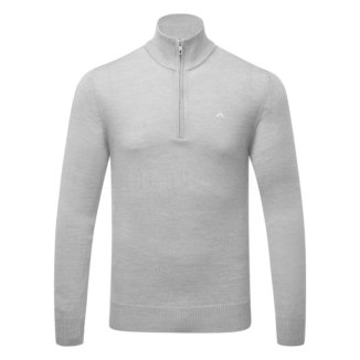 J.Lindeberg Kian 1/4 Zip Golf Sweater Grey Melange GMKW06357-9363