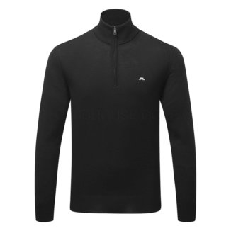 J.Lindeberg Kian 1/4 Zip Golf Sweater Black GMKW06357-9999