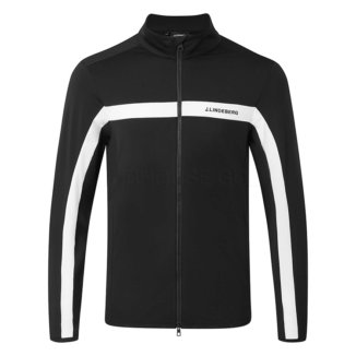 J.Lindeberg Jarvis Full Zip Golf Jacket Black/White GMJS03873-9999