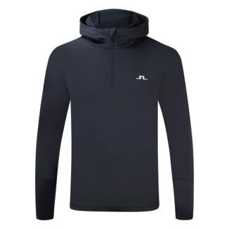 J.Lindeberg Aerial 1/4 Zip Golf Hoodie JL Navy GMJS11963-6855