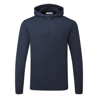 J.Lindeberg Aerial 1/4 Zip Golf Hoodie JL Navy GMJS14699-6855