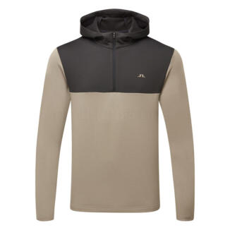J.Lindeberg Banks 1/4 Zip Golf Hoodie Brindle GMJS15092-U144