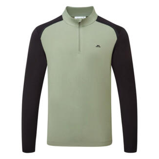 J.Lindeberg Blake 1/4 Zip Golf Sweater Hedge Green GMJS14689-M286