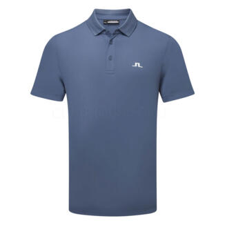 J.Lindeberg Bridge Golf Polo Shirt Vintage Indigo/White GMJT13034-O319