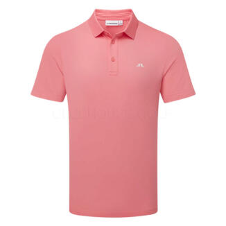 J.Lindeberg Bridge Golf Polo Shirt Flamingo Plume GMJT14642-S226