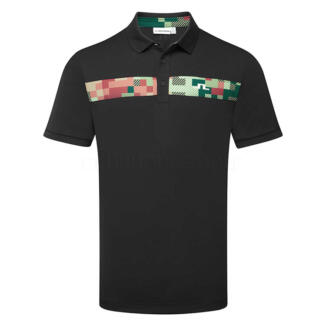 J.Lindeberg Bridger Tour Golf Polo Shirt Black GMJT15919-9999