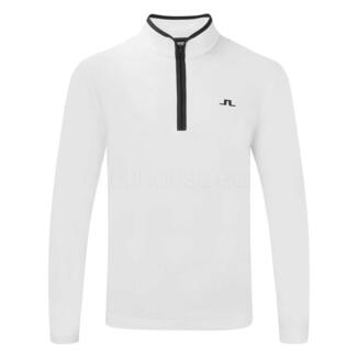 J.Lindeberg Clide 1/4 Zip Golf Sweater White/Black GMJS11960-0000
