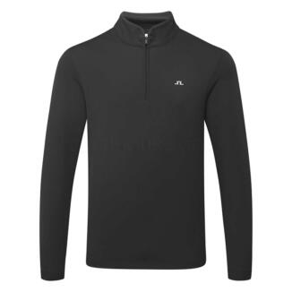 J.Lindeberg Clide 1/4 Zip Golf Sweater Black GMJS15005-9999