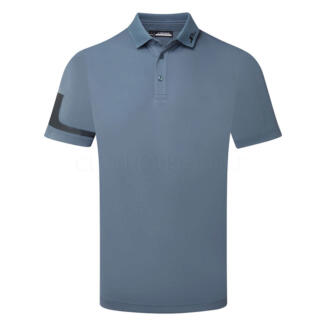J.Lindeberg Heath Golf Polo Shirt Vintage Indigo GMJT14371-O319