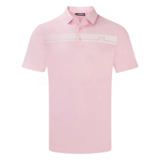 J.Lindeberg Klas Golf Polo Shirt Nosegay/White GMJT11763-S211