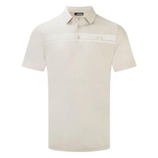 J.Lindeberg Klas Golf Polo Shirt Moonbeam/White GMJT11763-U029