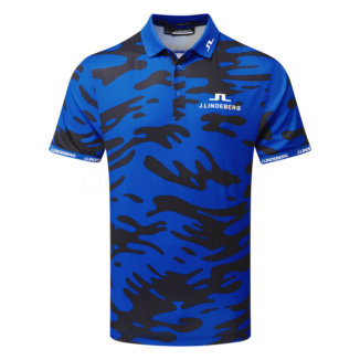 J.Lindeberg KV Tour Golf Polo Shirt Nautical Blue GMJT11569-O346