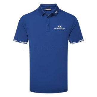 J.Lindeberg KV Tour Golf Polo Shirt Estate Blue GMJT11572-O341