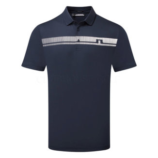 J.Lindeberg Klas Golf Polo Shirt JL Navy/White GMJT11508-6855