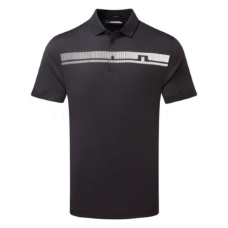 J.Lindeberg Klas Golf Polo Shirt Black/White GMJT11508-9999