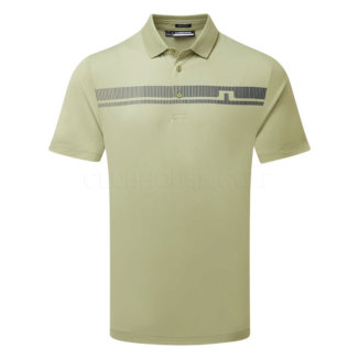 J.Lindeberg Klas Golf Polo Shirt Oil Green/JL Navy GMJT11508-M311
