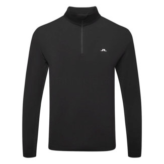 J.Lindeberg Luke 1/4 Zip Golf Sweater Black/White GMJS08926-9999