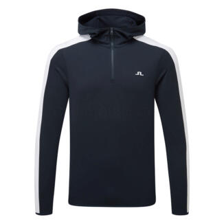 J.Lindeberg Tech 1/4 Zip Golf Hoodie Navy GMJS16863-6855