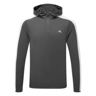 J.Lindeberg Tech 1/4 Zip Golf Hoodie Asphalt GMJS16863-W015