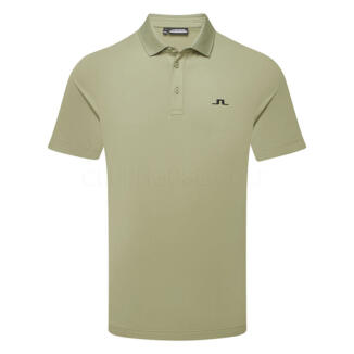 J.Lindeberg Bridge Golf Polo Shirt Oil Green/Black GMJT11762-M311