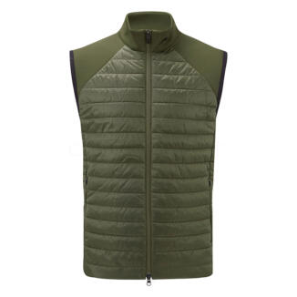 J.Lindeberg Hayden Quilt Hybrid Golf Wind Vest Forest Green GMOW13074-M354