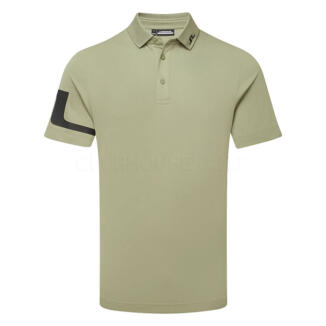 J.Lindeberg Heath Golf Polo Shirt Oil Green/Black GMJT14264-M311