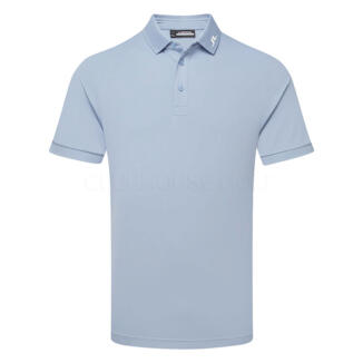 J.Lindeberg KV Golf Polo Shirt Rain Washed/White GMJT11825-O539