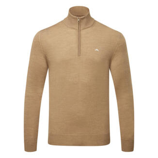 J.Lindeberg Kian 1/4 Zip Golf Sweater Tigers Eye GMKW11845-E376