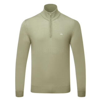 J.Lindeberg Kian 1/4 Zip Golf Sweater Oil Green GMKW11845-M311