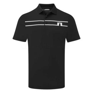 J.Lindeberg Klas Golf Polo Shirt Black/White GMJT13035-9999