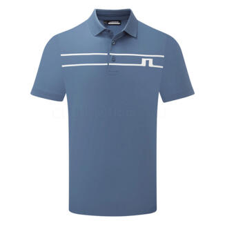 J.Lindeberg Klas Golf Polo Shirt Vintage Indigo/White GMJT13035-O319
