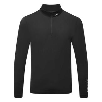 J.Lindeberg Tour Tech 1/4 Zip Golf Sweater Black/White GMJS11956-9999