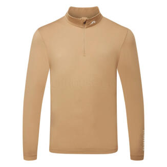 J.Lindeberg Tour Tech 1/4 Zip Golf Sweater Tigers Eye/White GMJS11956-E376