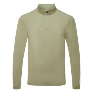 J.Lindeberg Tour Tech 1/4 Zip Golf Sweater Oil Green/White GMJS11956-M311