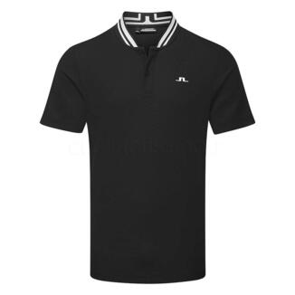 J.Lindeberg Tyson Golf Polo Shirt Black/White GMJT11949-9999
