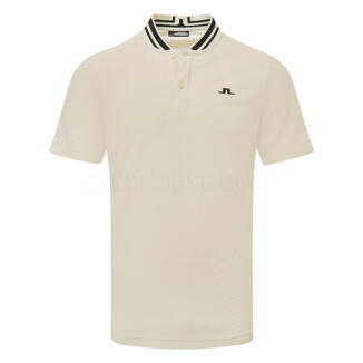 J.Lindeberg Tyson Golf Polo Shirt Moonbeam/Black GMJT11949-U029